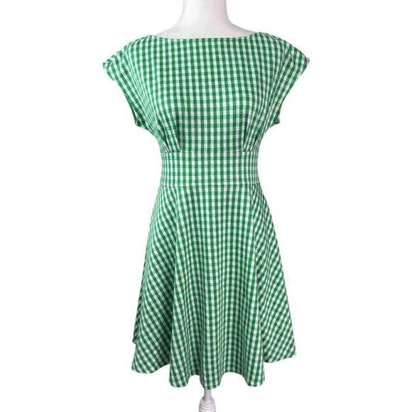 Kate Spade Jazzy Gingham Ponte Fiorella Dress Women's Size S NWT $249 - Picture 2 of 11